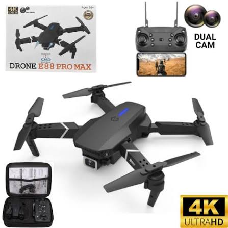 +1 E88 Pro Drone E88 Max Dual Camera Dron Comercial Avec Telecommande De Visionnage Kids Plane Drone With 12Mp Camera