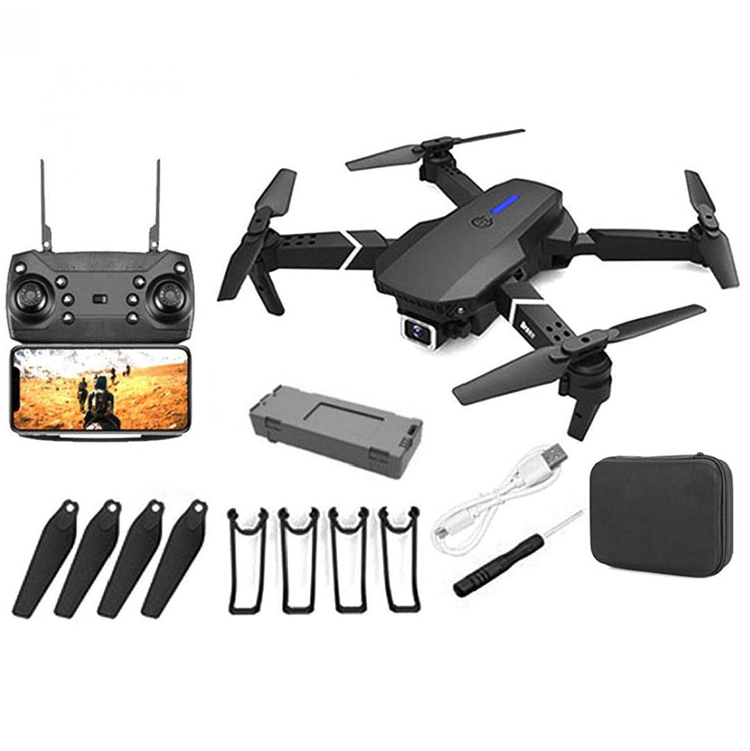 +1  E88 Pro Drone E88 Max Dual Camera Dron Comercial Avec Telecommande De Visionnage Kids Plane Drone With 12Mp Camera