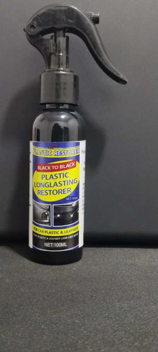 Plastic Long lasting Restorer Spray For Car 100 ml (Pack of 1)