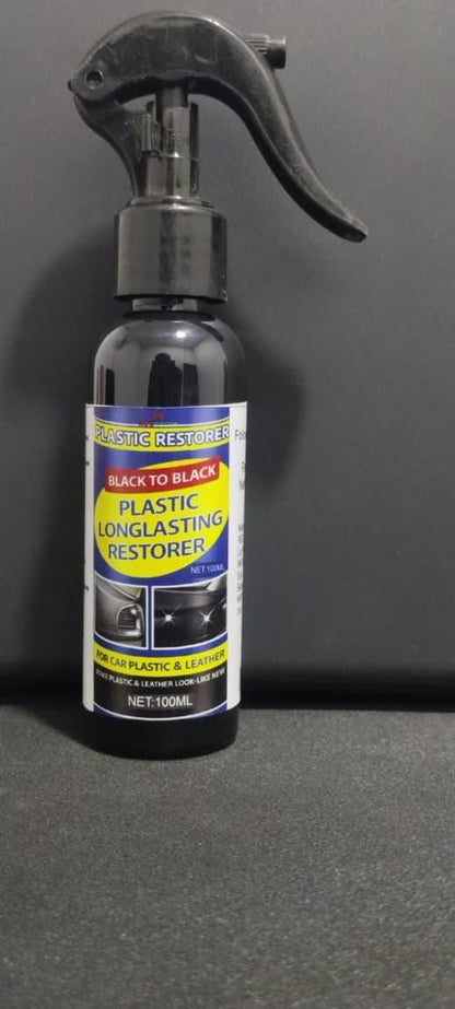 Plastic Long lasting Restorer Spray For Car 100 ml (Pack of 1)