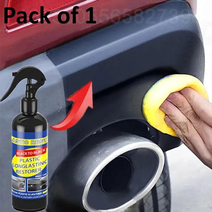 Plastic Long lasting Restorer Spray For Car 100 ml (Pack of 1)