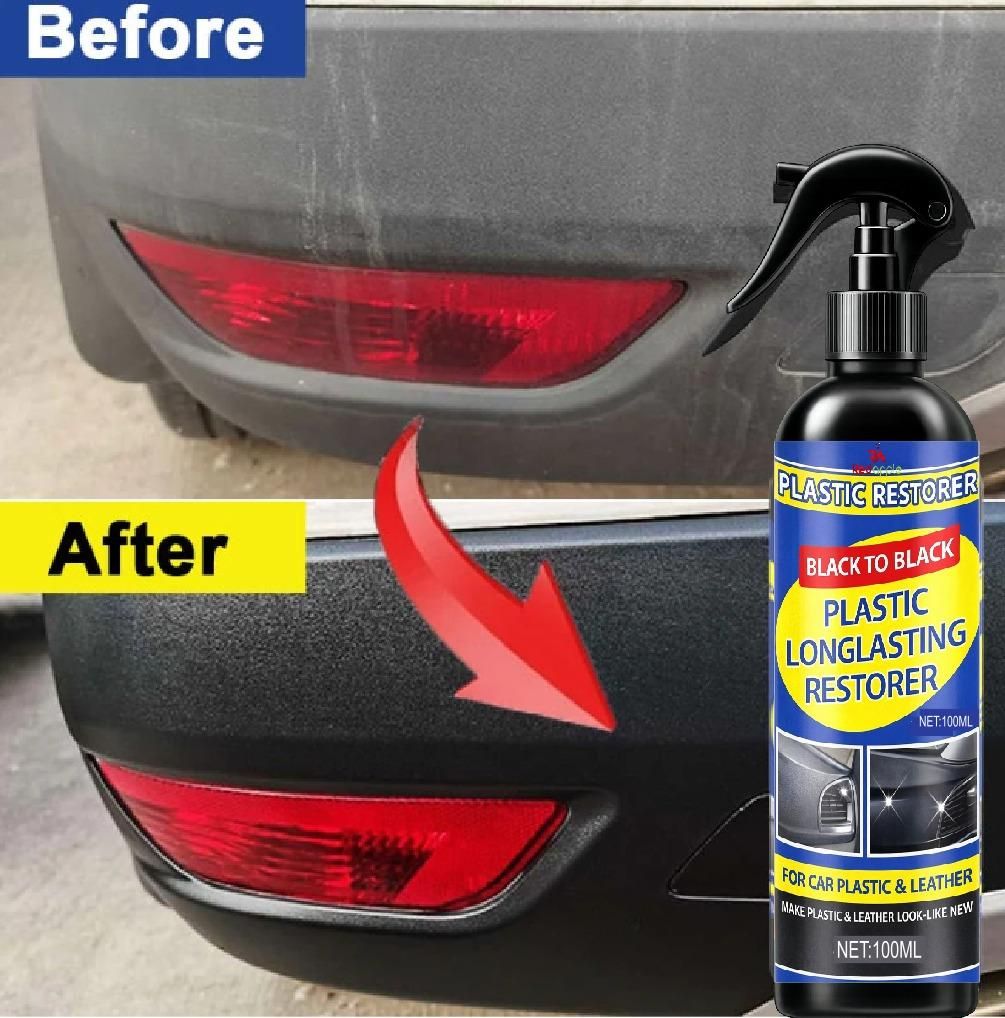 Plastic Long lasting Restorer Spray For Car 100 ml (Pack of 1)