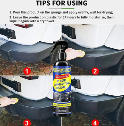 Plastic Long lasting Restorer Spray For Car 100 ml (Pack of 1)